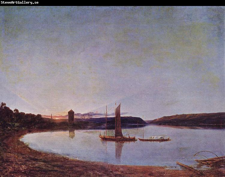 Francis Danby See bei Sonnenuntergang